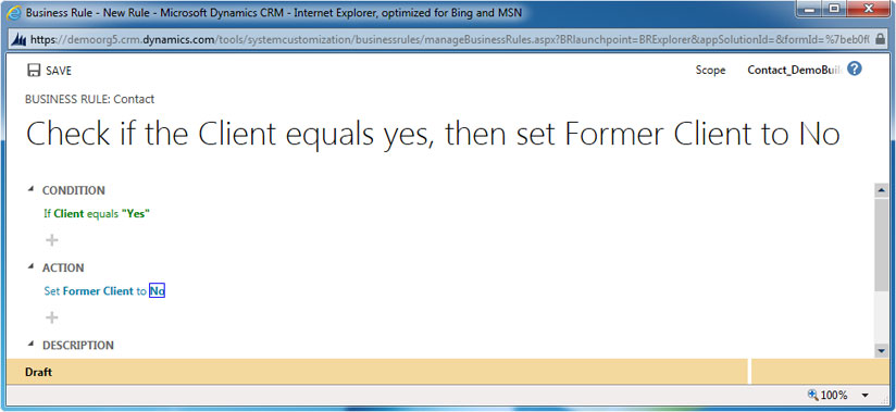 Setting Field Value with the help of Business Rules in CRM 2013, crm 2011 upgrade, upgrade crm, crm customization, crm 2011 customization, microsoft crm 2013, microsoft crm 2011, crm 4.0, microsoft crm 4.0